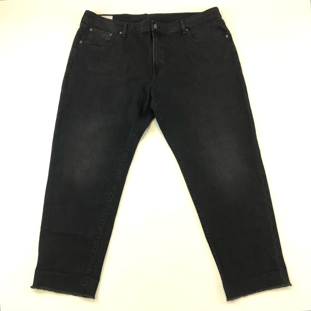 Gap black Girlfriend Midrise raw hem denim womens jeans Size 20